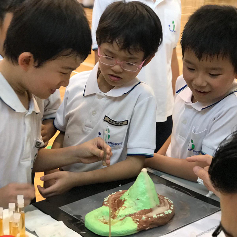 Students at Pathlight School participating in learning activity