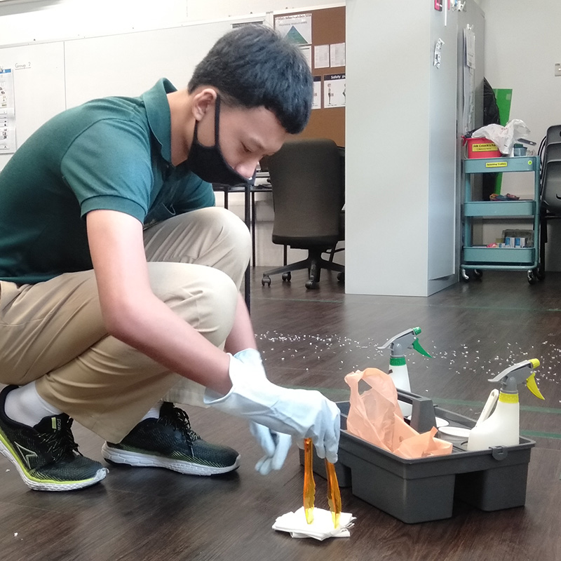 Students at Eden School receive vocational training as part of their curriculum